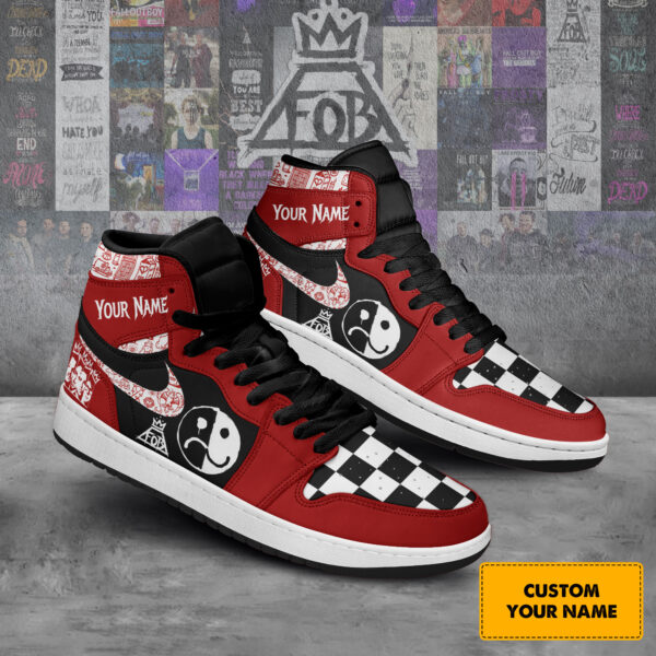 Tubopro Fall Out Boy AJ1 High Sneakers Shoes For Men And Women