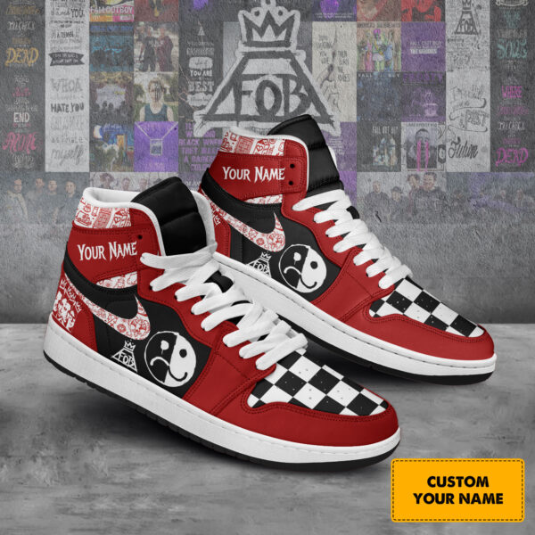 Tubopro Fall Out Boy AJ1 High Sneakers Shoes For Men And Women