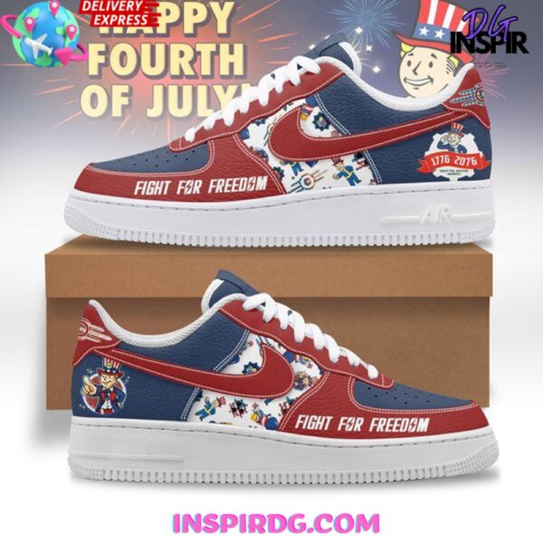 Tubopro Fall Out Happy Fourth of July Air Low-Top Sneakers Shoes For Men And Women