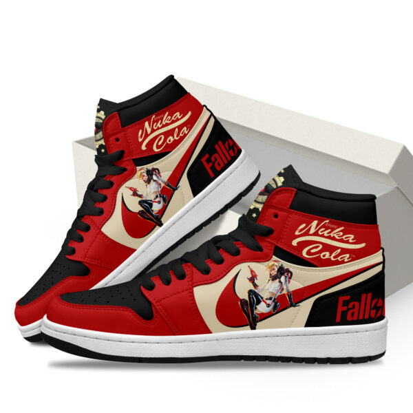 Tubopro Fallout 4 AJ1 High Sneakers Shoes For Men And Women - Image 3
