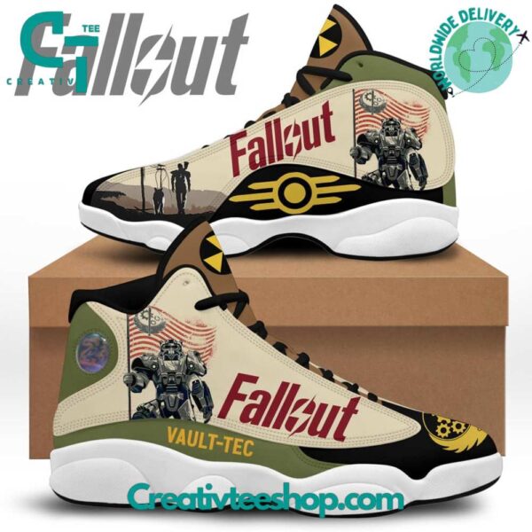 Tubopro Fallout Vault Tec AJ13 Sneakers Shoes For Men And Women