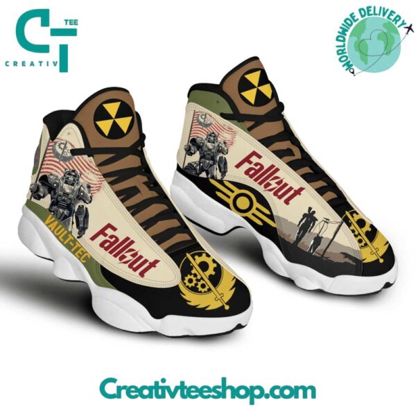 Tubopro Fallout Vault Tec AJ13 Sneakers Shoes For Men And Women - Image 3
