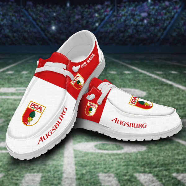 Tubopro FC Augsburg Personalized Hey Dude Shoes For Men And Women