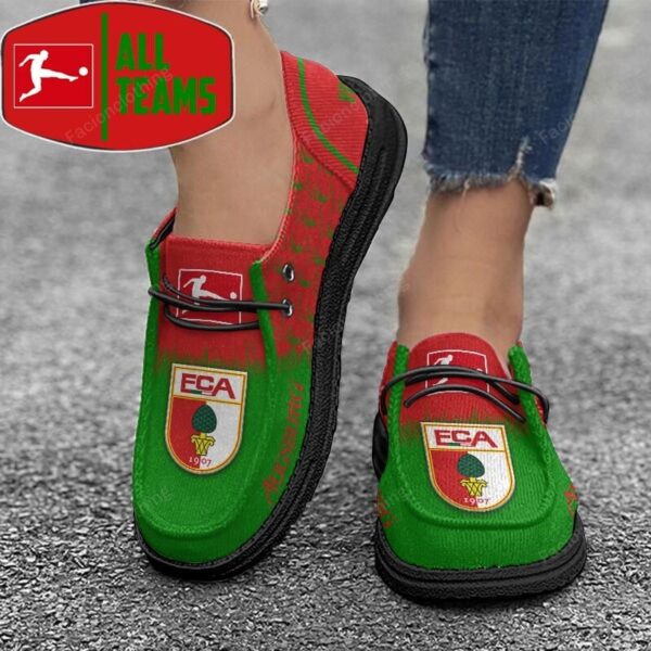 Tubopro FC Augsburg Personalized Hey Dude Shoes For Men And Women