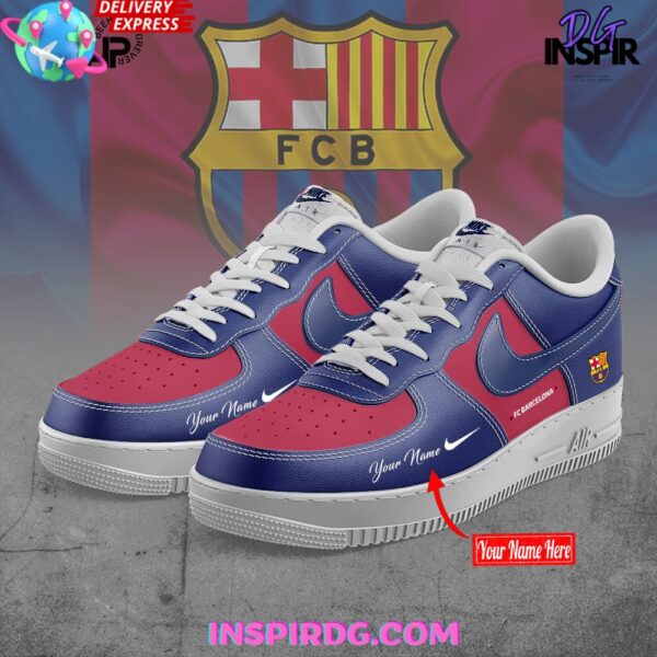 Tubopro FC Barcelona Air Low-Top Sneakers Shoes For Men And Women - Image 2