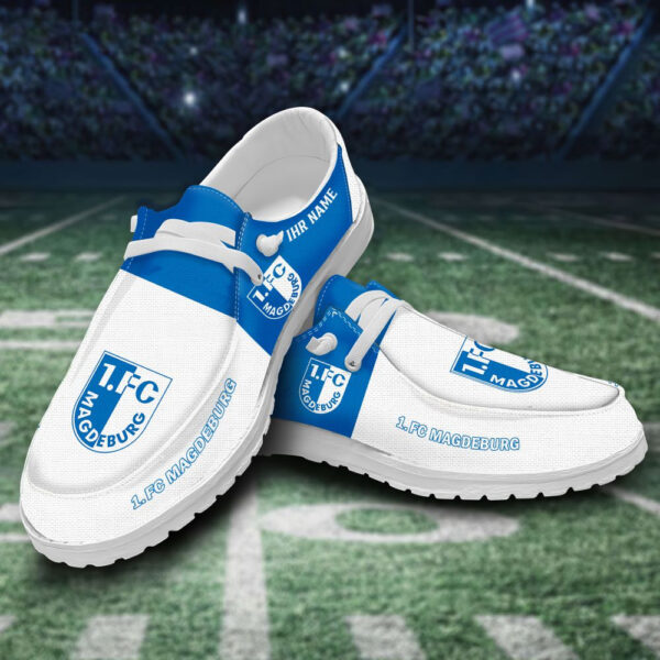 Tubopro FC Magdeburg Personalized Hey Dude Shoes For Men And Women