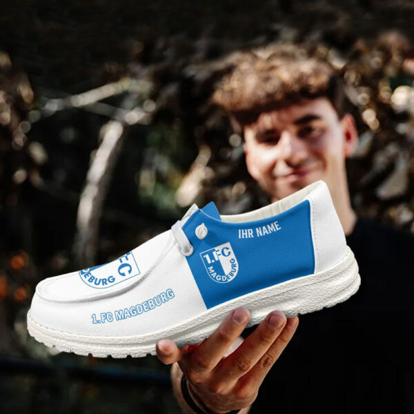 Tubopro FC Magdeburg Personalized Hey Dude Shoes For Men And Women - Image 2