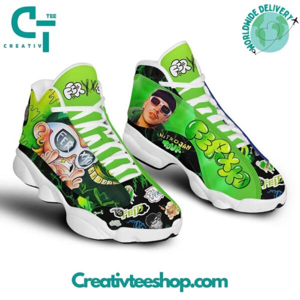 Tubopro Feid Ferxxo NItro Jam Tour AJ13 Sneakers Shoes For Men And Women - Image 2