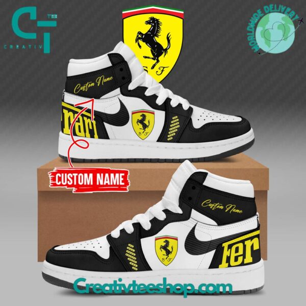 Tubopro Ferrari AJ1 High Sneakers Shoes For Men And Women