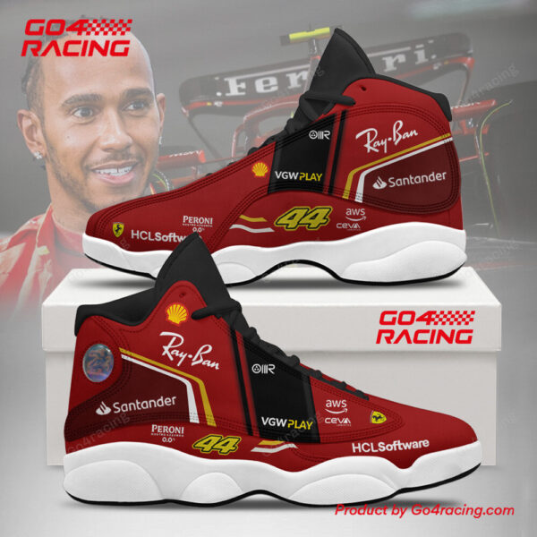 Tubopro Ferrari x Lewis Hamilton AJ13 Sneakers Shoes For Men And Women