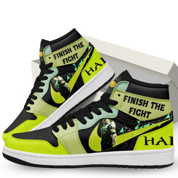 Tubopro Finish The Fight Halo AJ1 High Sneakers Shoes For Men And Women - Image 3