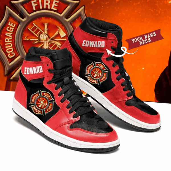 Tubopro Firefighter AJ1 High Sneakers Shoes For Men And Women
