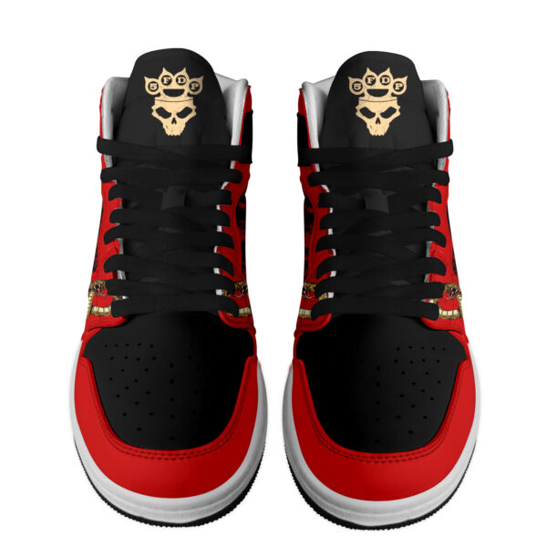 Tubopro Five Finger Death Punch AJ1 High Sneakers Shoes For Men And Women - Image 2