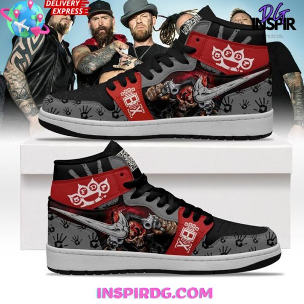 Tubopro Five Finger Death Punch AJ1 High Sneakers Shoes For Men And Women
