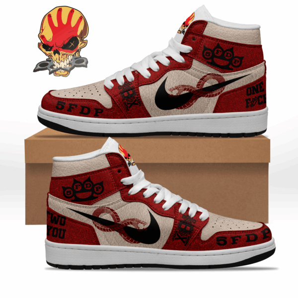 Tubopro Five Finger Death Punch AJ1 High Sneakers Shoes For Men And Women