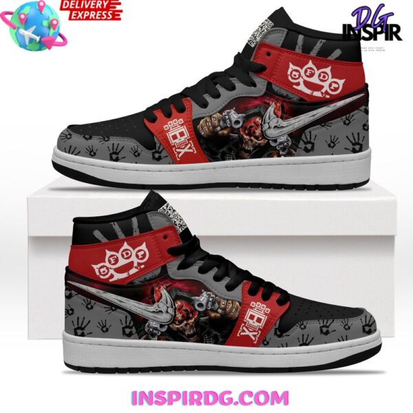 Tubopro Five Finger Death Punch AJ1 High Sneakers Shoes For Men And Women - Image 2