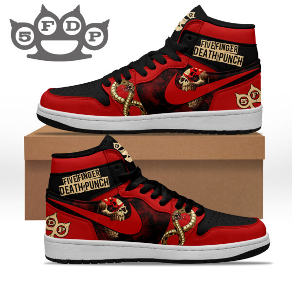 Tubopro Five Finger Death Punch AJ1 High Sneakers Shoes For Men And Women