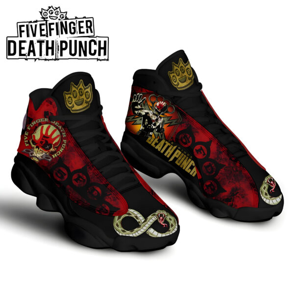 Tubopro Five Finger Death Punch AJ13 Sneakers Shoes For Men And Women - Image 3