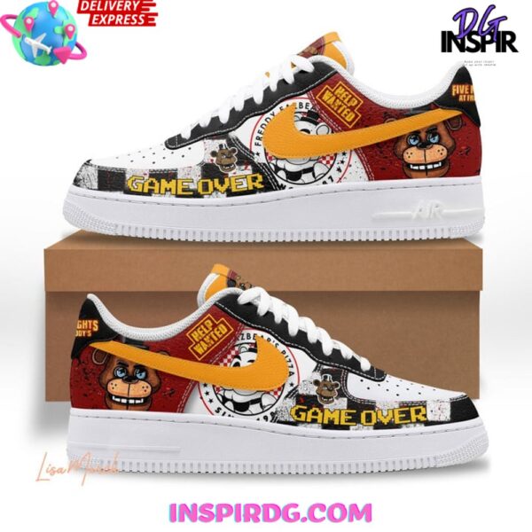 Tubopro Five Nights at Freddys Air Low-Top Sneakers Shoes For Men And Women - Image 2
