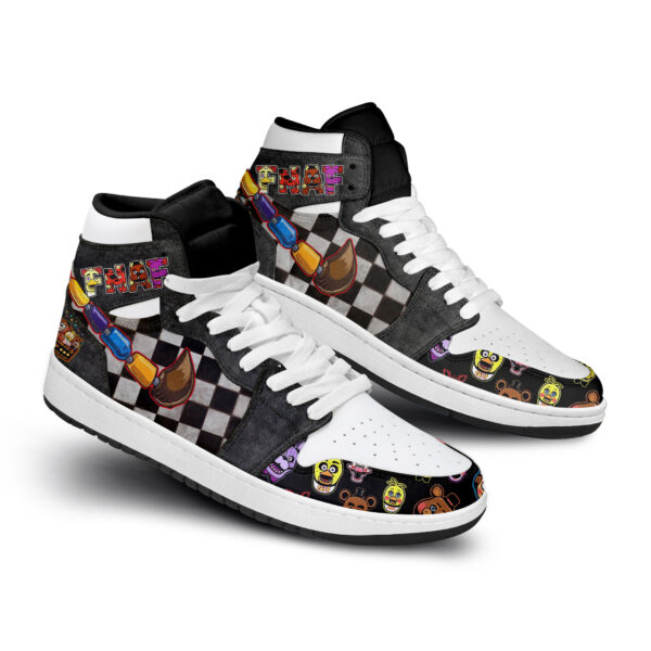 Tubopro Five Nights At Freddys AJ1 High Sneakers Shoes For Men And Women - Image 3