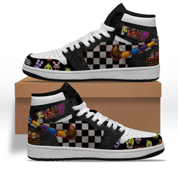 Tubopro Five Nights At Freddys AJ1 High Sneakers Shoes For Men And Women - Image 2