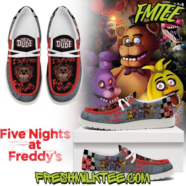 Tubopro Five Nights at Freddys Personalized Hey Dude Shoes For Men And Women