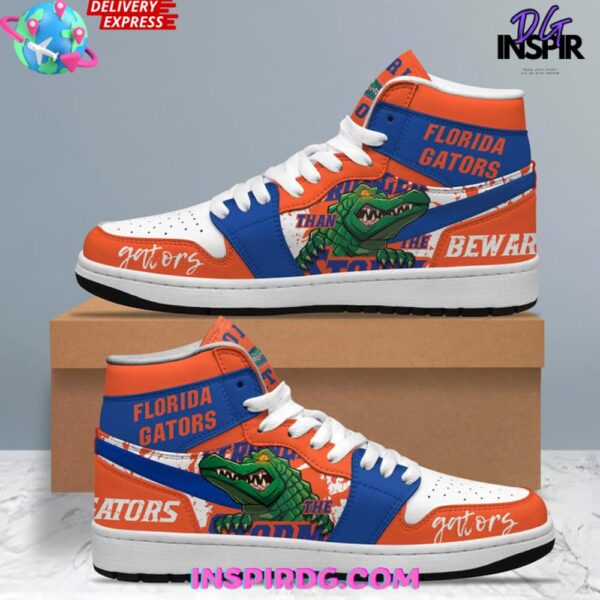Tubopro Florida Gators AJ1 High Sneakers Shoes For Men And Women - Image 2
