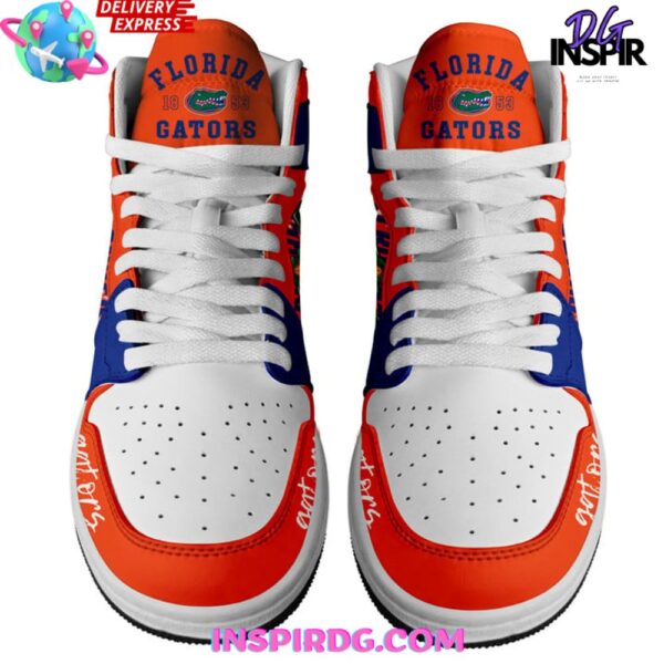 Tubopro Florida Gators AJ1 High Sneakers Shoes For Men And Women - Image 3