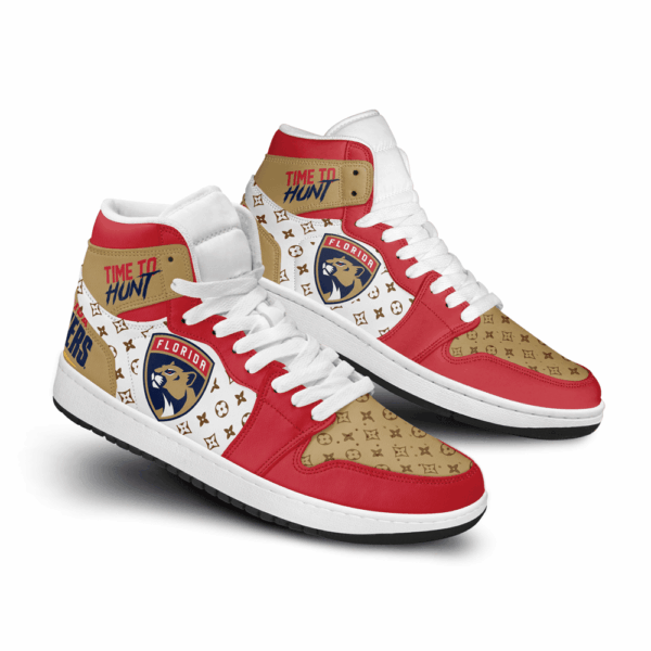 Tubopro Florida Panthers AJ1 High Sneakers Shoes For Men And Women - Image 2