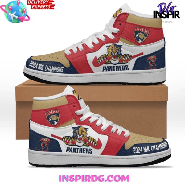 Tubopro Florida Panthers AJ1 High Sneakers Shoes For Men And Women - Image 2