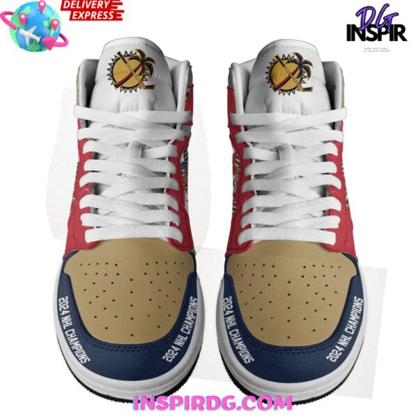 Tubopro Florida Panthers AJ1 High Sneakers Shoes For Men And Women - Image 3