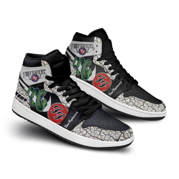 Tubopro Foo Fighters AJ1 High Sneakers Shoes For Men And Women - Image 3