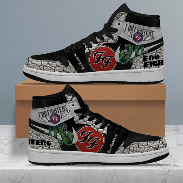 Tubopro Foo Fighters AJ1 High Sneakers Shoes For Men And Women - Image 2