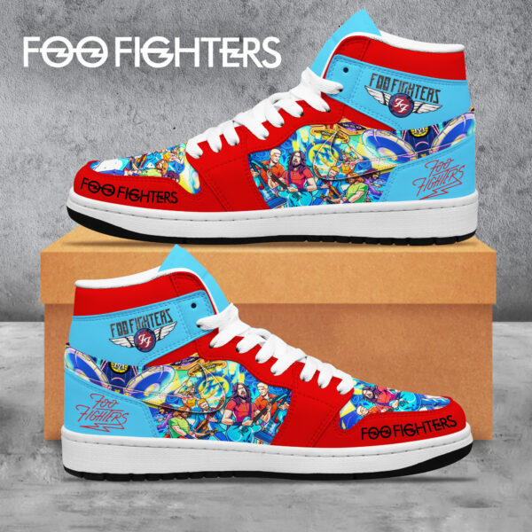 Tubopro Foo Fighters AJ1 High Sneakers Shoes For Men And Women - Image 2