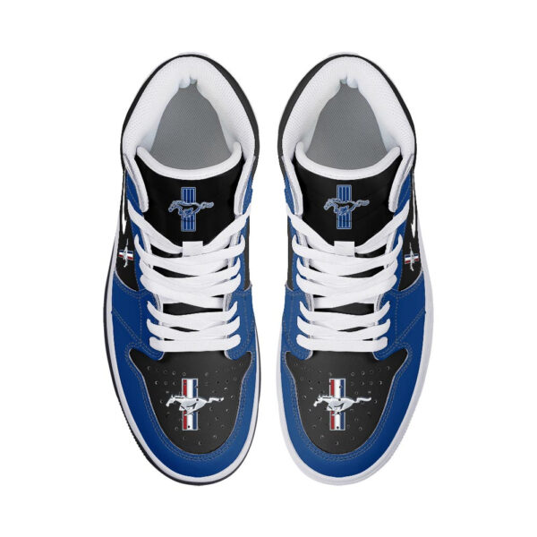 Tubopro Ford Mustang AJ1 High Sneakers Shoes For Men And Women - Image 3