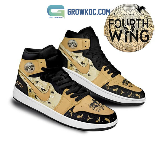 Tubopro Fourth Wing Fan Love AJ1 High Sneakers Shoes For Men And Women - Image 2