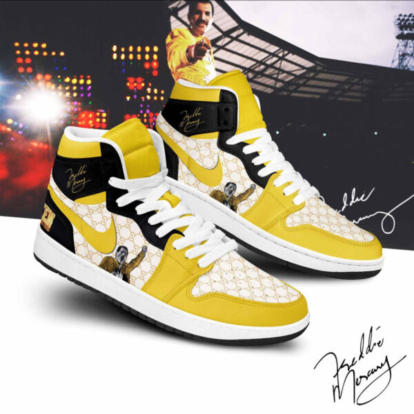 Tubopro Freddie Mercury AJ1 High Sneakers Shoes For Men And Women