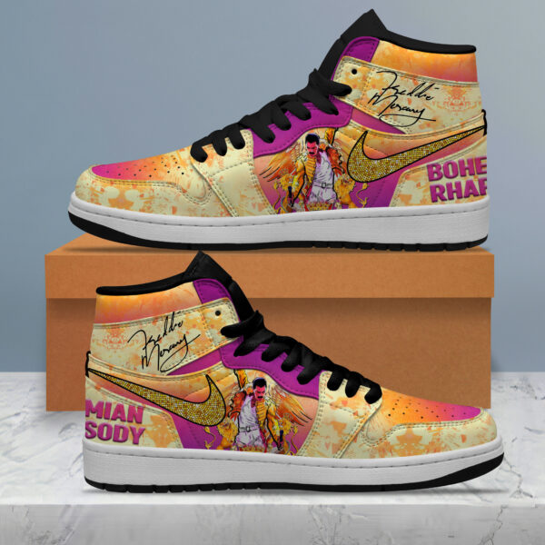 Tubopro Freddie Mercury AJ1 High Sneakers Shoes For Men And Women - Image 2