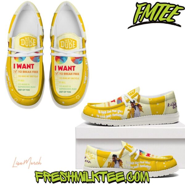 Tubopro Freddie Mercury Personalized Hey Dude Shoes For Men And Women - Image 6