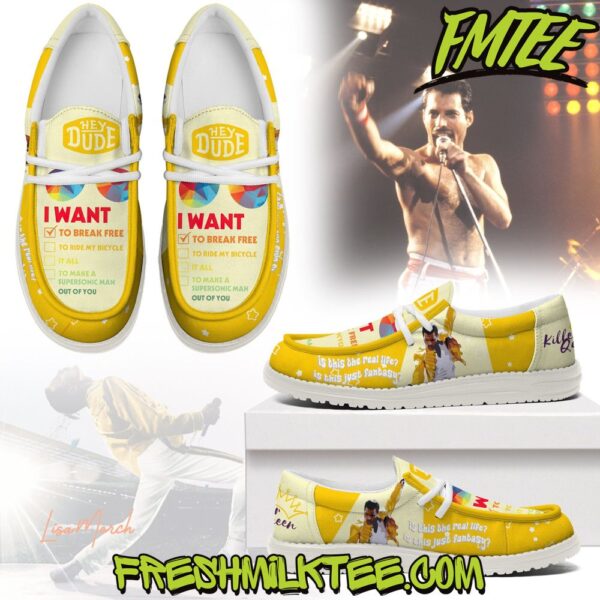 Tubopro Freddie Mercury Personalized Hey Dude Shoes For Men And Women