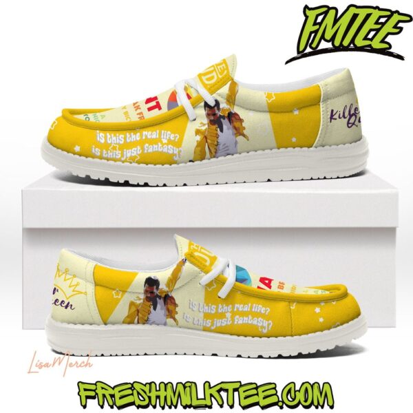Tubopro Freddie Mercury Personalized Hey Dude Shoes For Men And Women - Image 4
