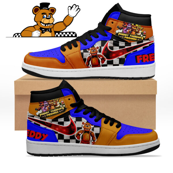 Tubopro Freddy Fazbears Pizza AJ1 High Sneakers Shoes For Men And Women