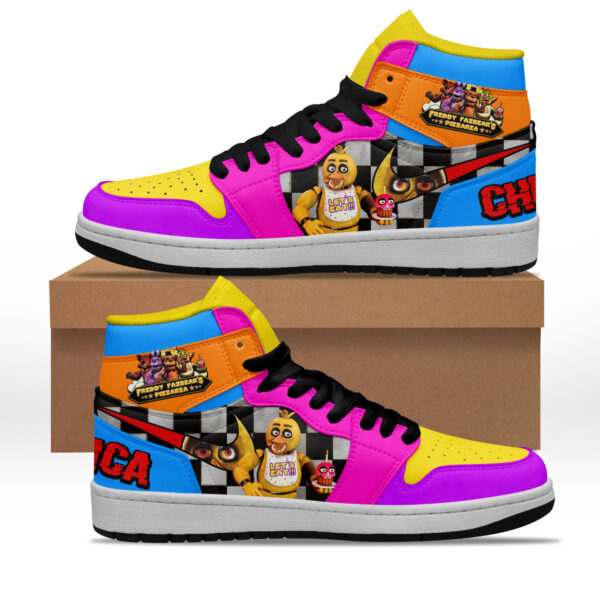 Tubopro Freddy Fazbears Pizza AJ1 High Sneakers Shoes For Men And Women