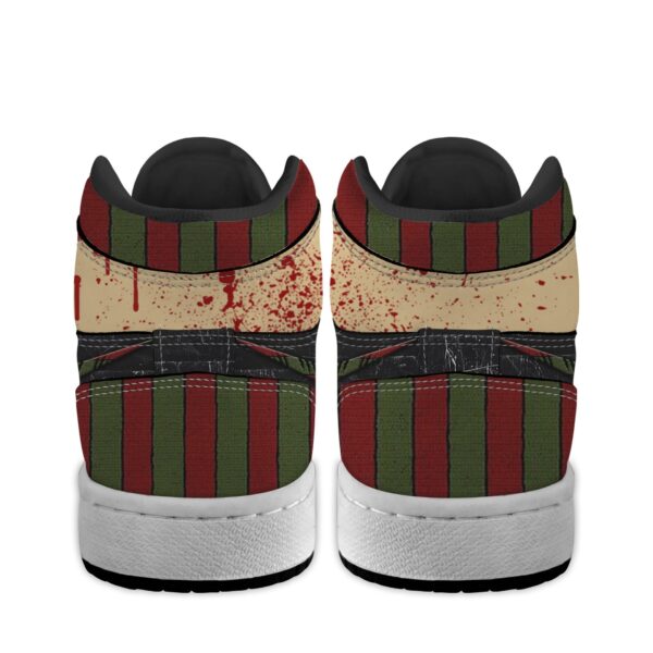 Tubopro Freddy Krueger AJ1 High Sneakers Shoes For Men And Women - Image 4