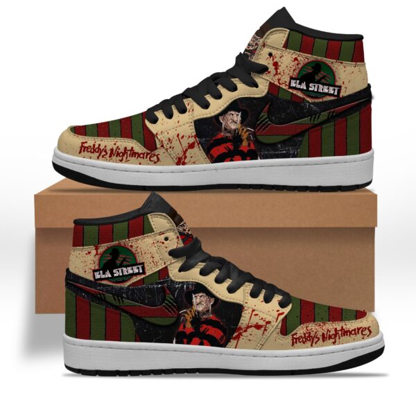 Tubopro Freddy Krueger AJ1 High Sneakers Shoes For Men And Women