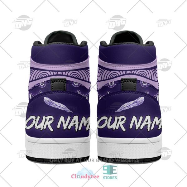 Tubopro Fremantle Dockers AFL AJ1 High Sneakers Shoes For Men And Women - Image 2