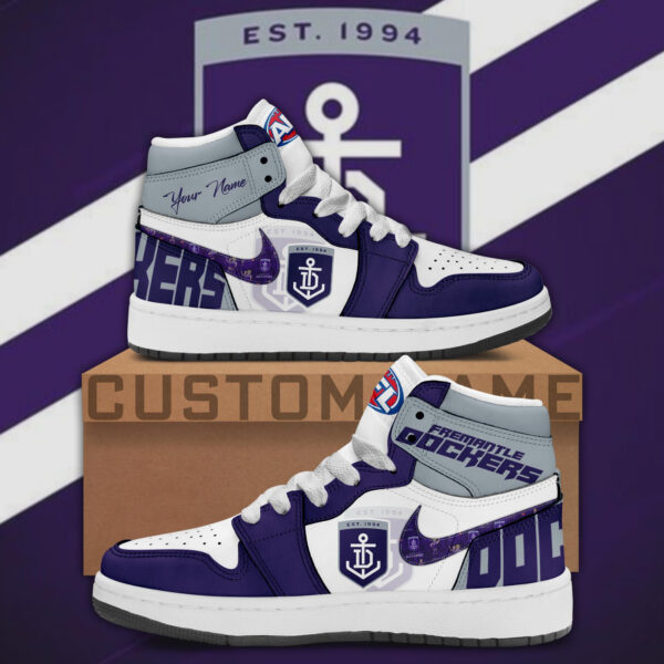 Tubopro Fremantle Dockers AJ1 High Sneakers Shoes For Men And Women