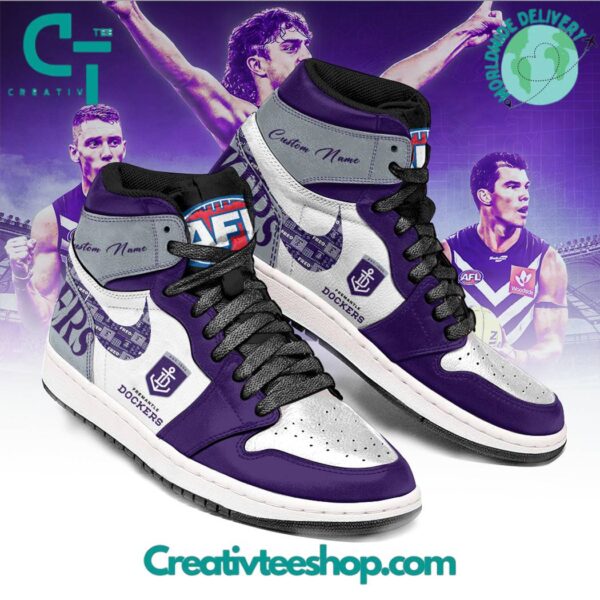 Tubopro Fremantle Dockers AJ1 High Sneakers Shoes For Men And Women - Image 3