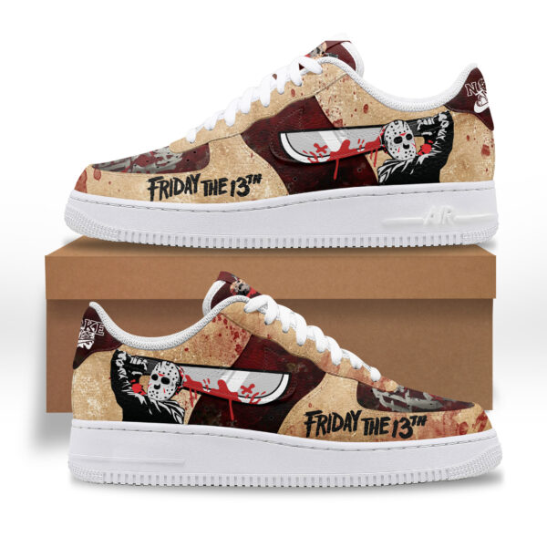 Tubopro Friday the 13th Air Low-Top Sneakers Shoes For Men And Women - Image 2