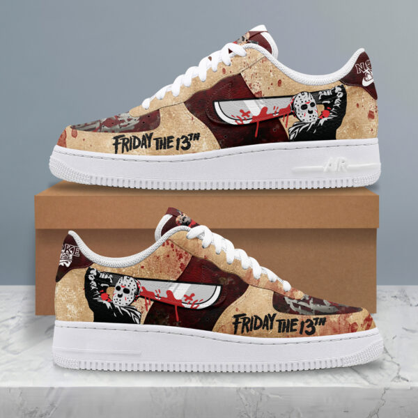 Tubopro Friday the 13th Air Low-Top Sneakers Shoes For Men And Women - Image 3